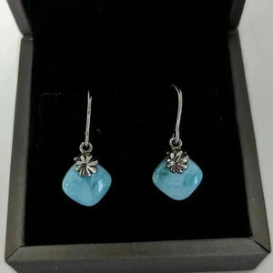 Brand new Earrings Silver  925 with Larimar